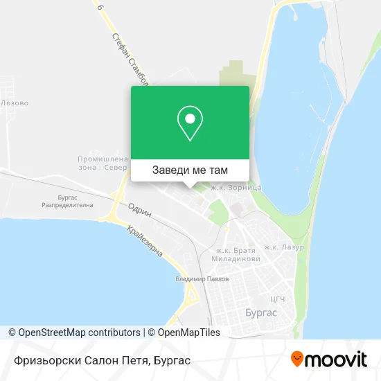 Фризьорски Салон  Петя карта