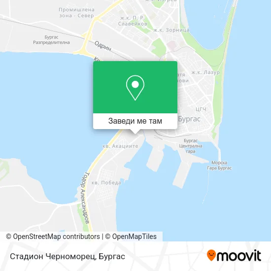 Стадион Черноморец карта