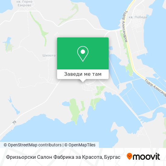 Фризьорски Салон Фабрика за Красота карта