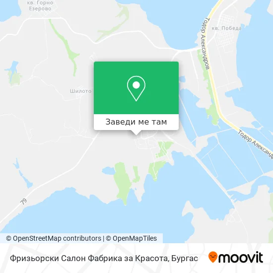 Фризьорски Салон Фабрика за Красота карта