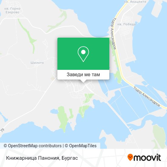 Книжарница Панония карта