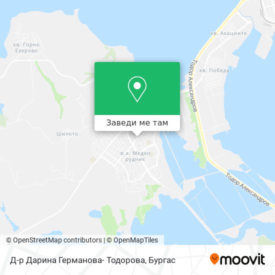 Д-р Дарина Германова- Тодорова карта
