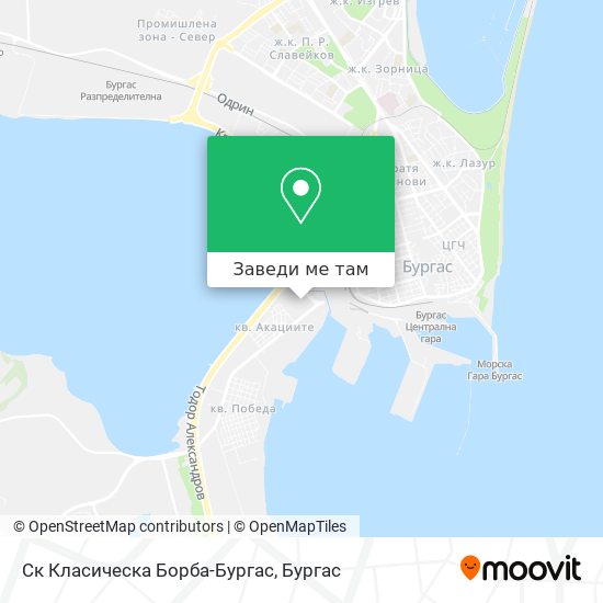Ск Класическа Борба-Бургас карта