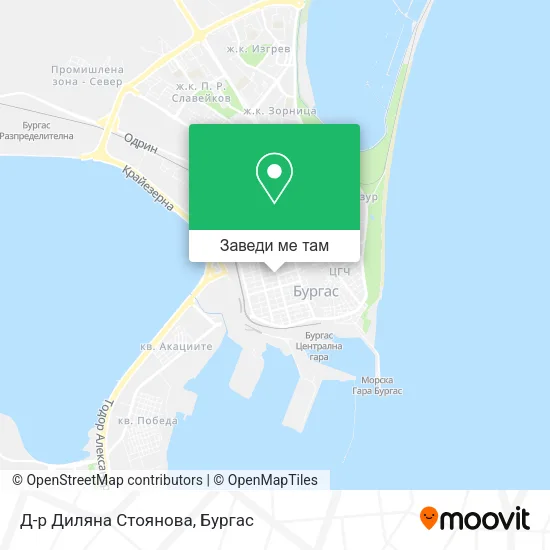 Д-р Диляна Стоянова карта