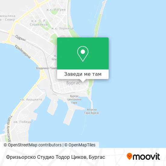 Фризьорско Студио Тодор Циков карта