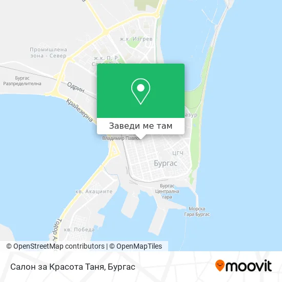 Салон за Красота Таня карта