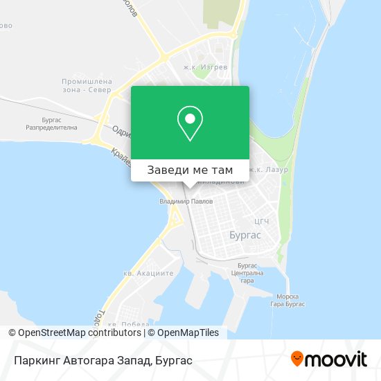 Паркинг Автогара Запад карта