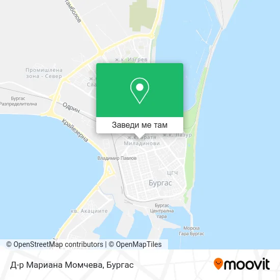 Д-р Мариана Момчева карта