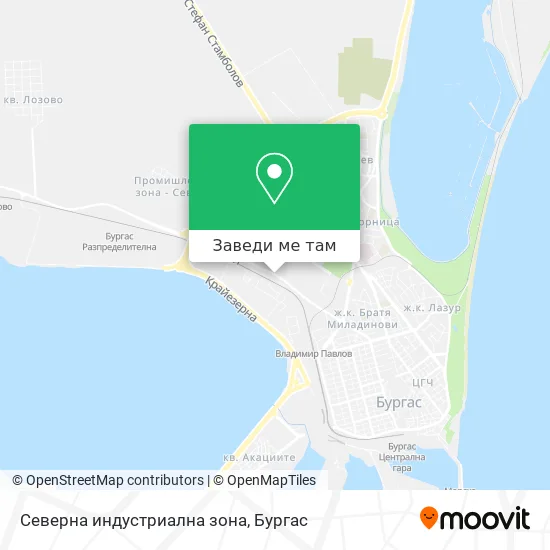 Северна индустриална зона карта
