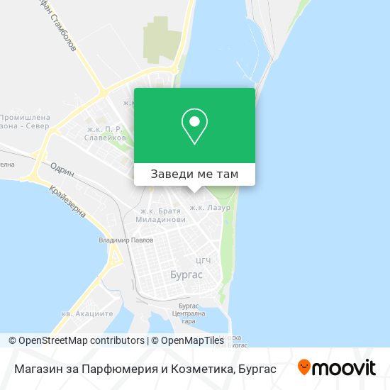 Магазин за Парфюмерия и Козметика карта