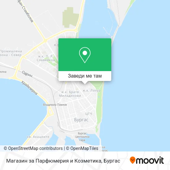 Магазин за Парфюмерия и Козметика карта