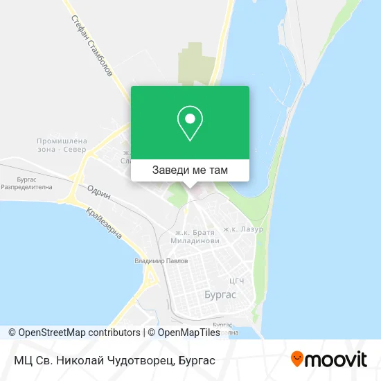 МЦ Св. Николай Чудотворец карта