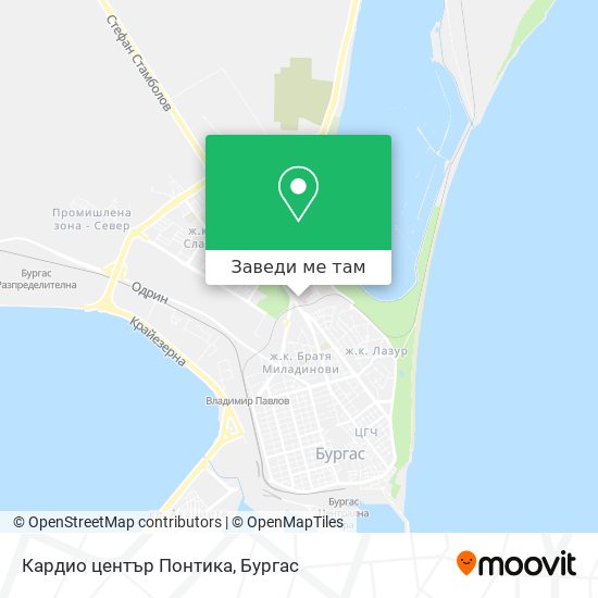 Кардио център Понтика карта