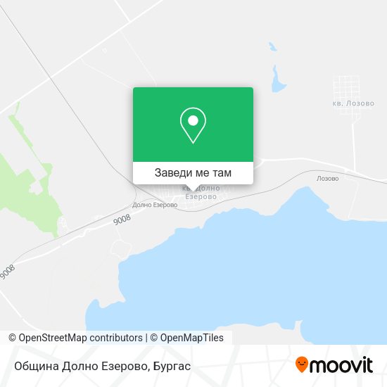 Община Долно Езерово карта