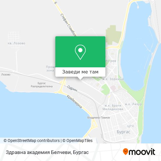 Здравна академия Белчеви карта