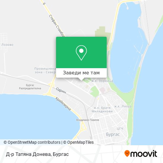 Д-р Татяна Донева карта
