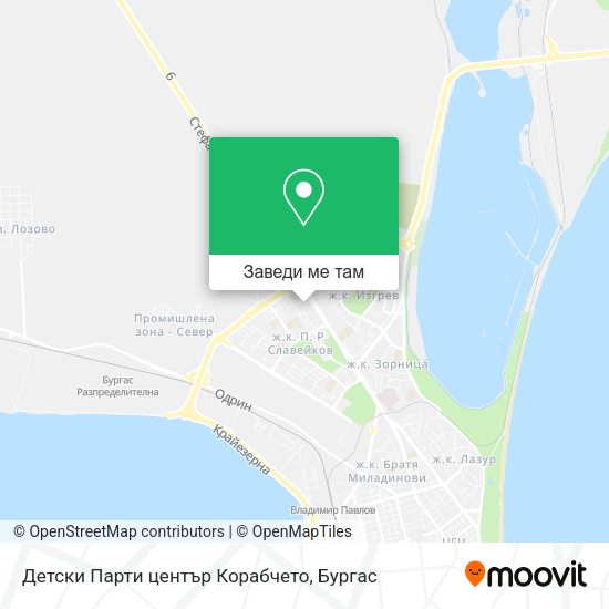 Детски Парти център Корабчето карта