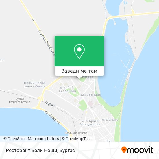 Ресторант Бели Нощи карта