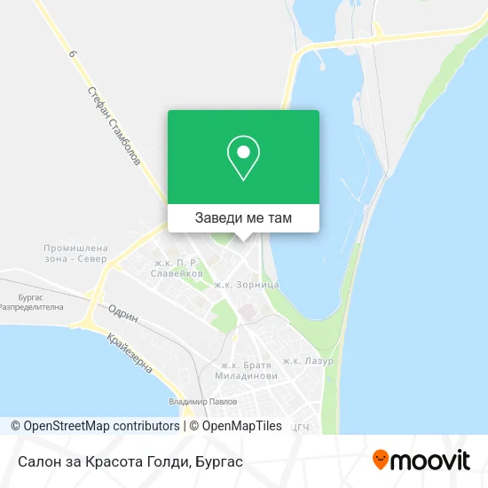 Салон за Красота Голди карта