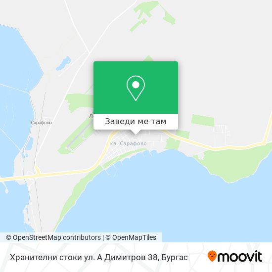 Хранителни стоки ул. А Димитров 38 карта