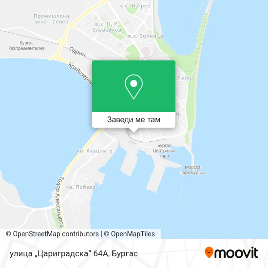 улица „Цариградска“ 64А карта