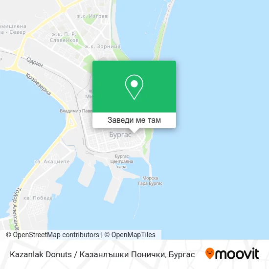 Kazanlak Donuts / Казанлъшки Понички карта