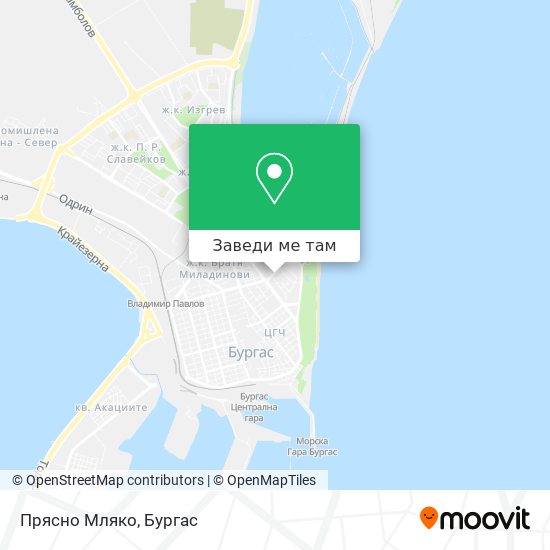 Прясно Мляко карта