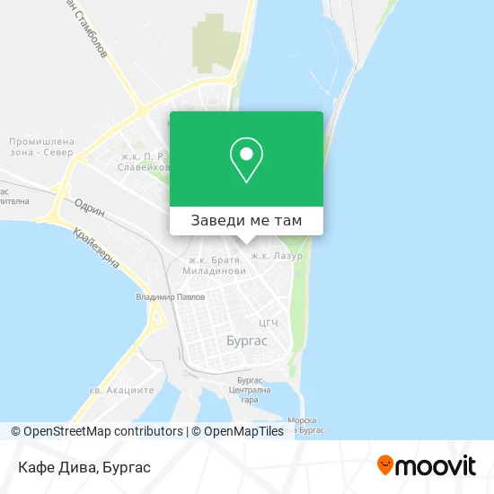 Кафе Дива карта