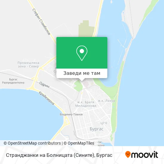 Странджанки на Болницата (Сините) карта