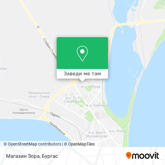 Магазин Зора карта