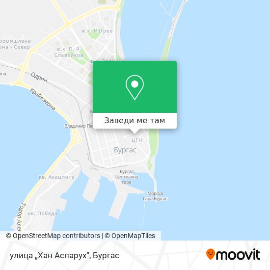 улица „Хан Аспарух“ карта