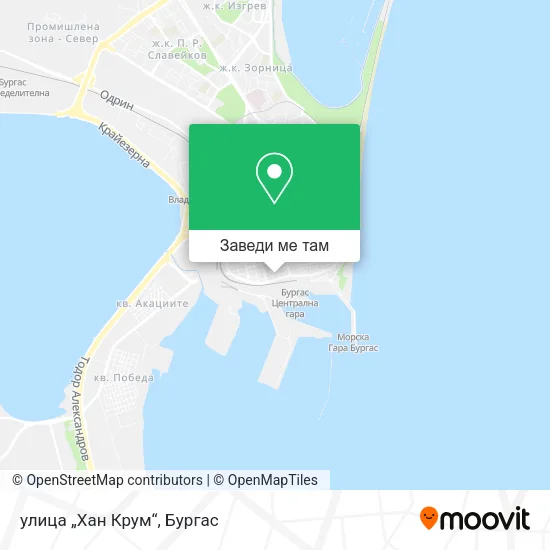 улица „Хан Крум“ карта