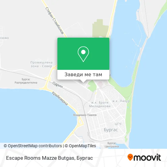 Escape Rooms Mazze Butgas карта