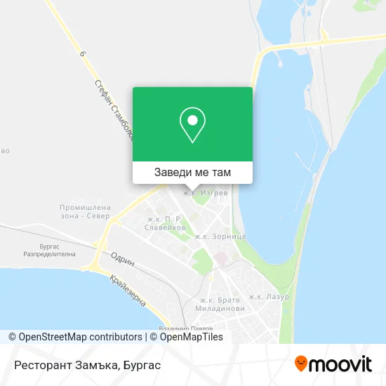 Ресторант Замъка карта