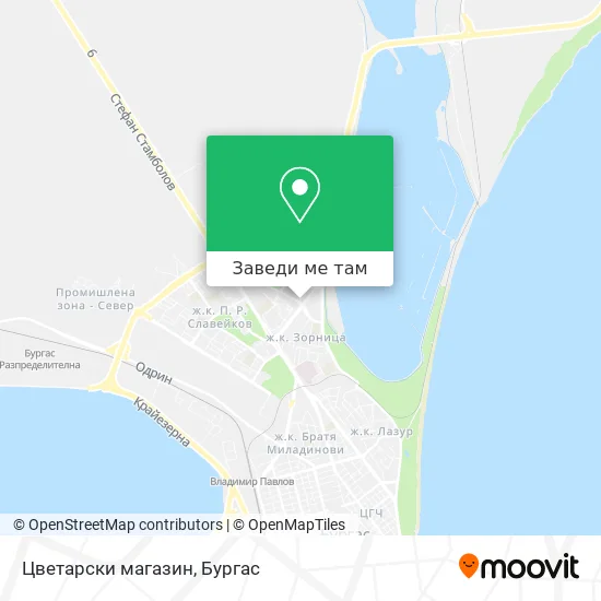 Цветарски магазин карта