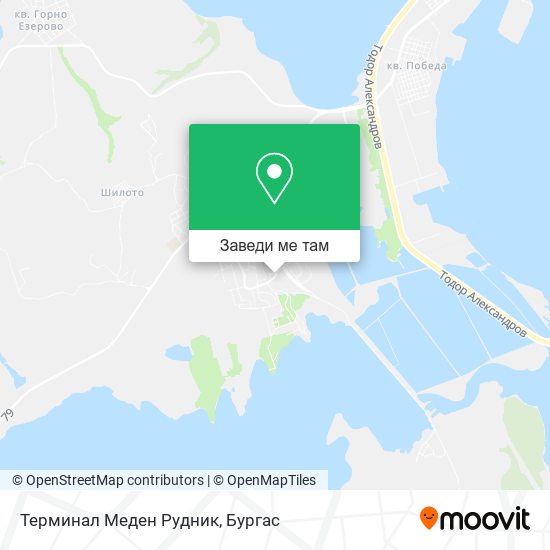 Терминал Меден Рудник карта