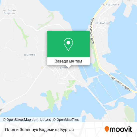 Плод и Зеленчук Бадемите карта