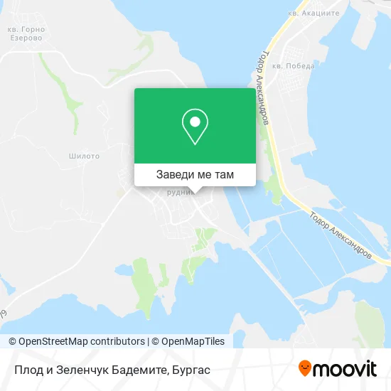 Плод и Зеленчук Бадемите карта