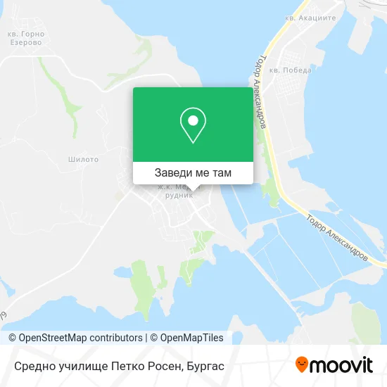 Средно училище Петко Росен карта