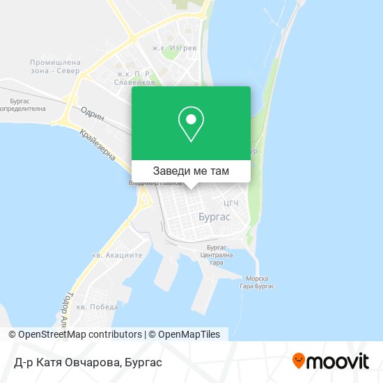Д-р Катя Овчарова карта