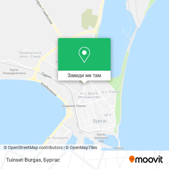 Tuinset-Burgas карта