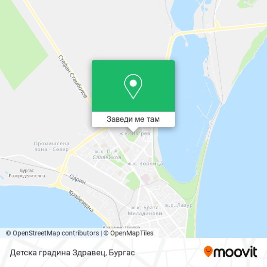 Детска градина Здравец карта