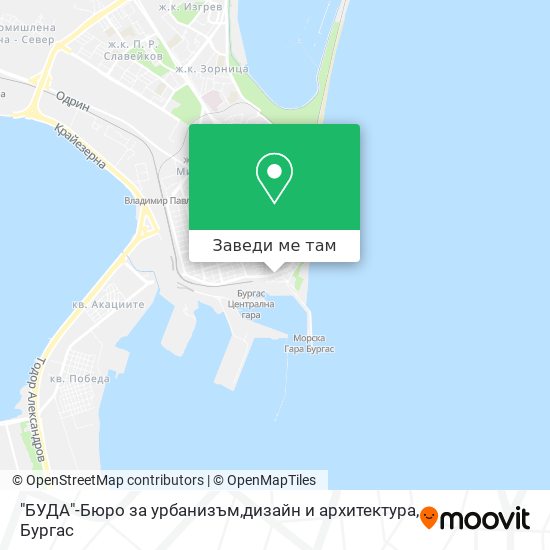 "БУДА"-Бюро за урбанизъм,дизайн и архитектура карта