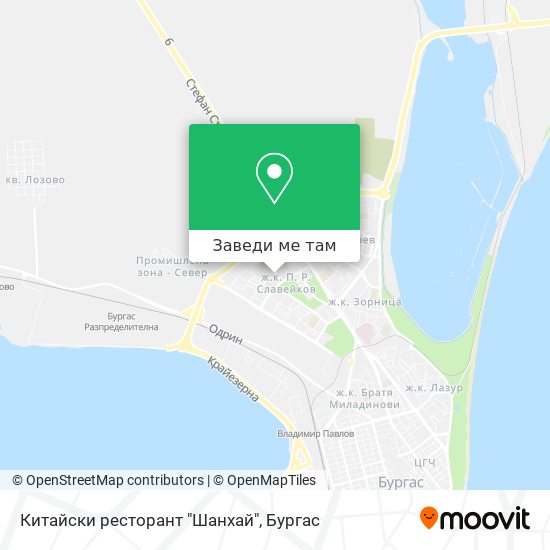 Китайски ресторант "Шанхай" карта