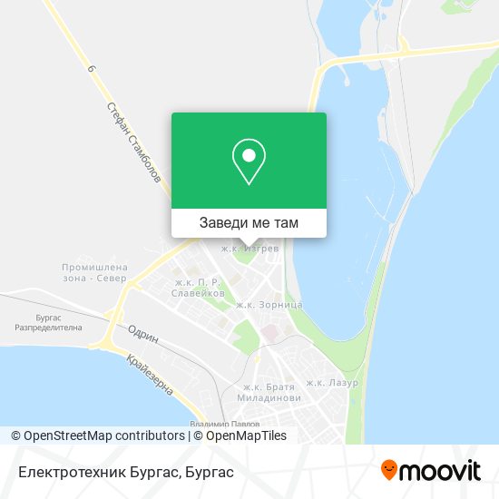 Електротехник Бургас карта