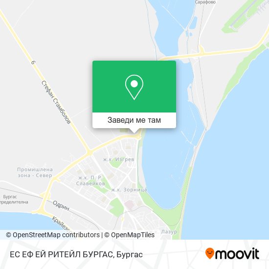 ЕС ЕФ ЕЙ РИТЕЙЛ БУРГАС карта