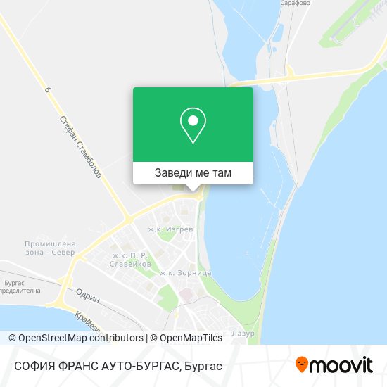 СОФИЯ ФРАНС АУТО-БУРГАС карта