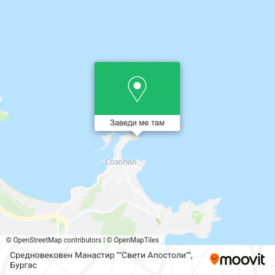 Средновековен Манастир ""Свети Апостоли"" карта