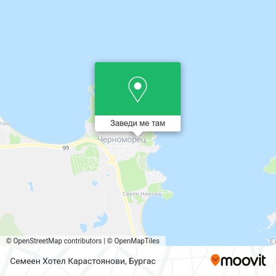 Семеен Хотел Карастоянови карта