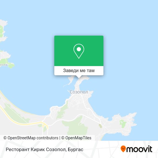Ресторант Кирик Созопол карта